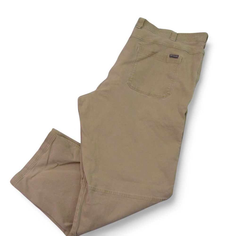Columbia Mens Outdoor Hiking Cargo Pants 42 x 30 Beige Khaki Regular Fit